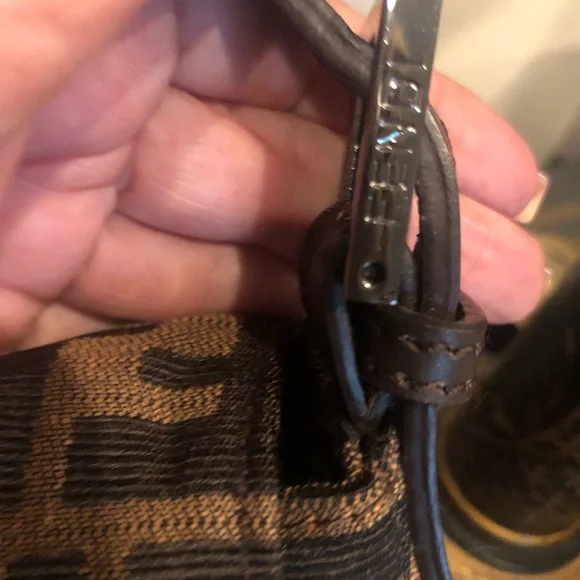 FENDI VINTAGE ZUCCA MAMA BAG FF large brown from my personal collection. - Picture 10 of 11